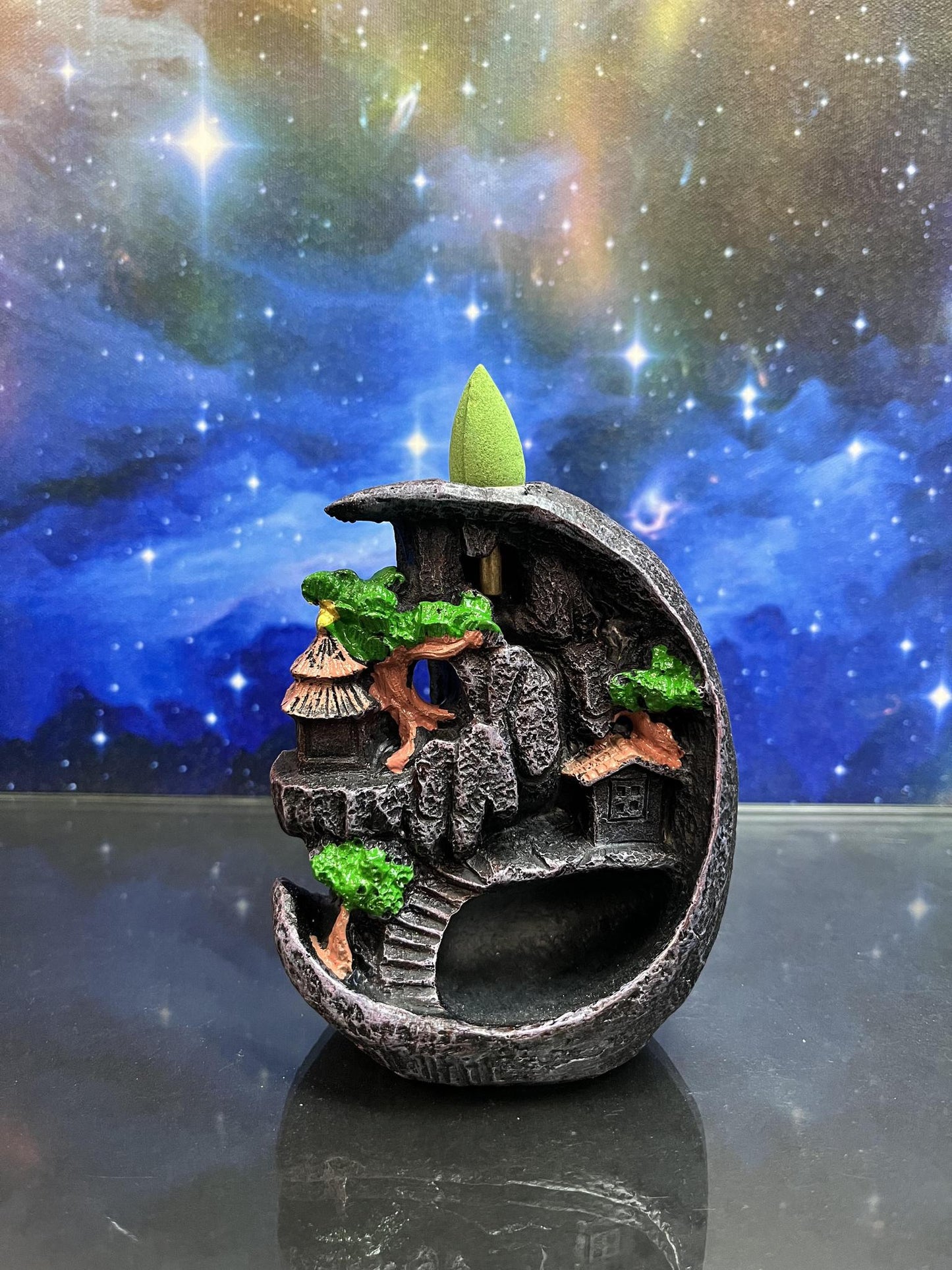 Mountain Waterfall Backflow Cone Burner