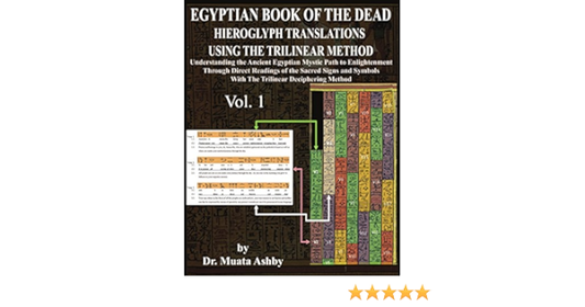 "Egyptian Book of the Dead: Hieroglyph Translations Using the Trilinear Method Vol. 1" by Dr. Muata Ashby