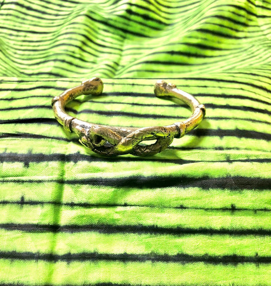 Mali Brass Serpent Bracelet