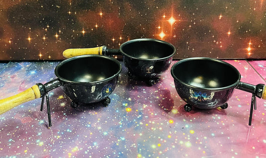 3" Black Metal Smudge Burner