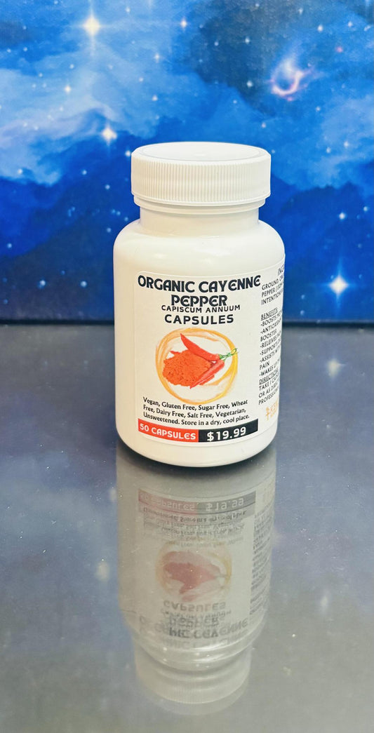 Organic Cayenne Pepper Capsules 50ct