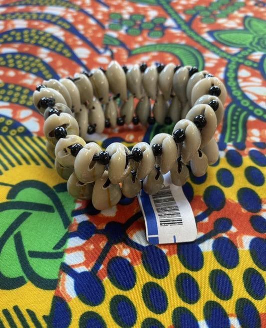 Double Cowrie Shell Bracelet