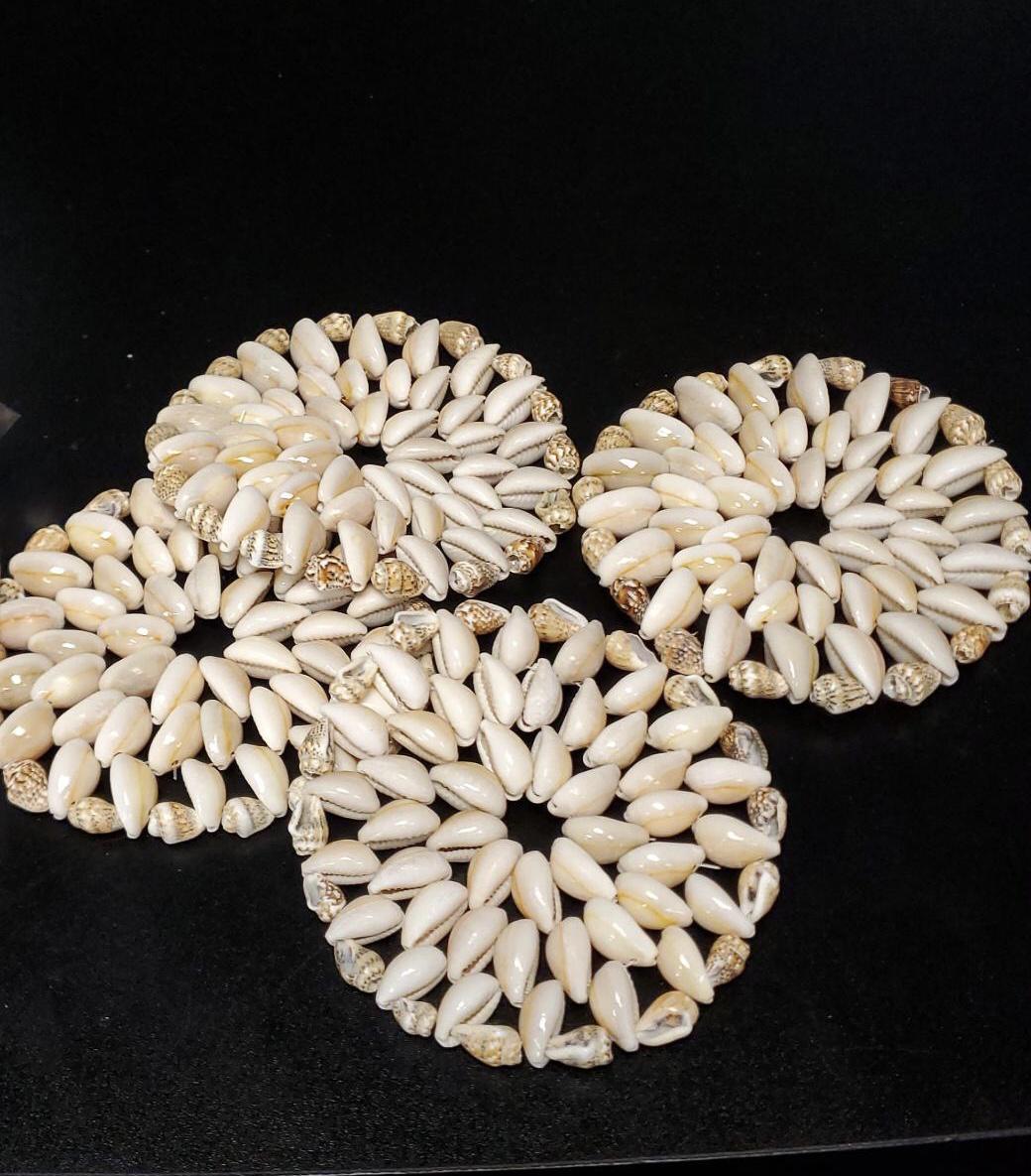 Cowrie Shell Coasters (4 Pack) – Kemetic Science Institute