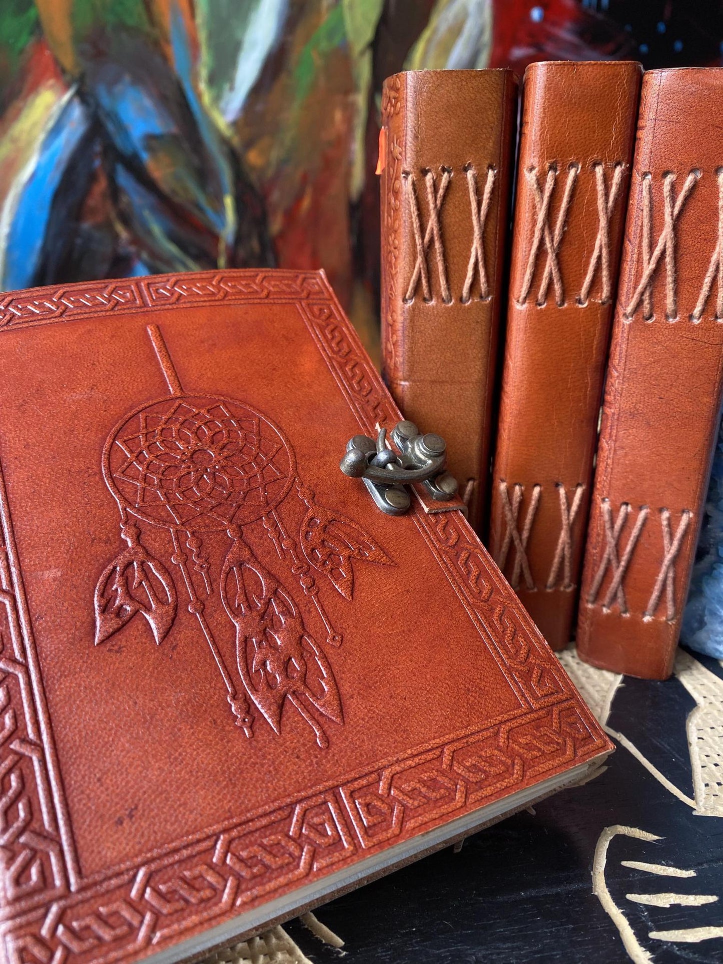 Leather Bound Journal with Latch